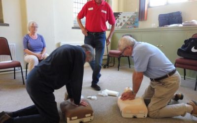First Aid Training for our volunteers.